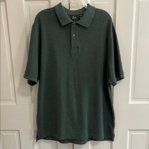 Jos. A. Bank Mens Green Polo Shirt Classic Design Traditional fit Size Large